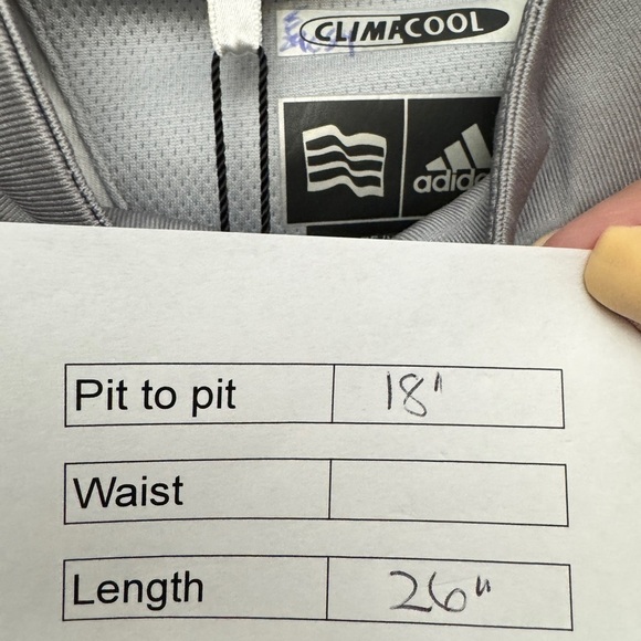 Adidas High Neck Climacool Sleeveless Top Grey - Picture 14 of 14